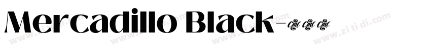 Mercadillo Black字体转换